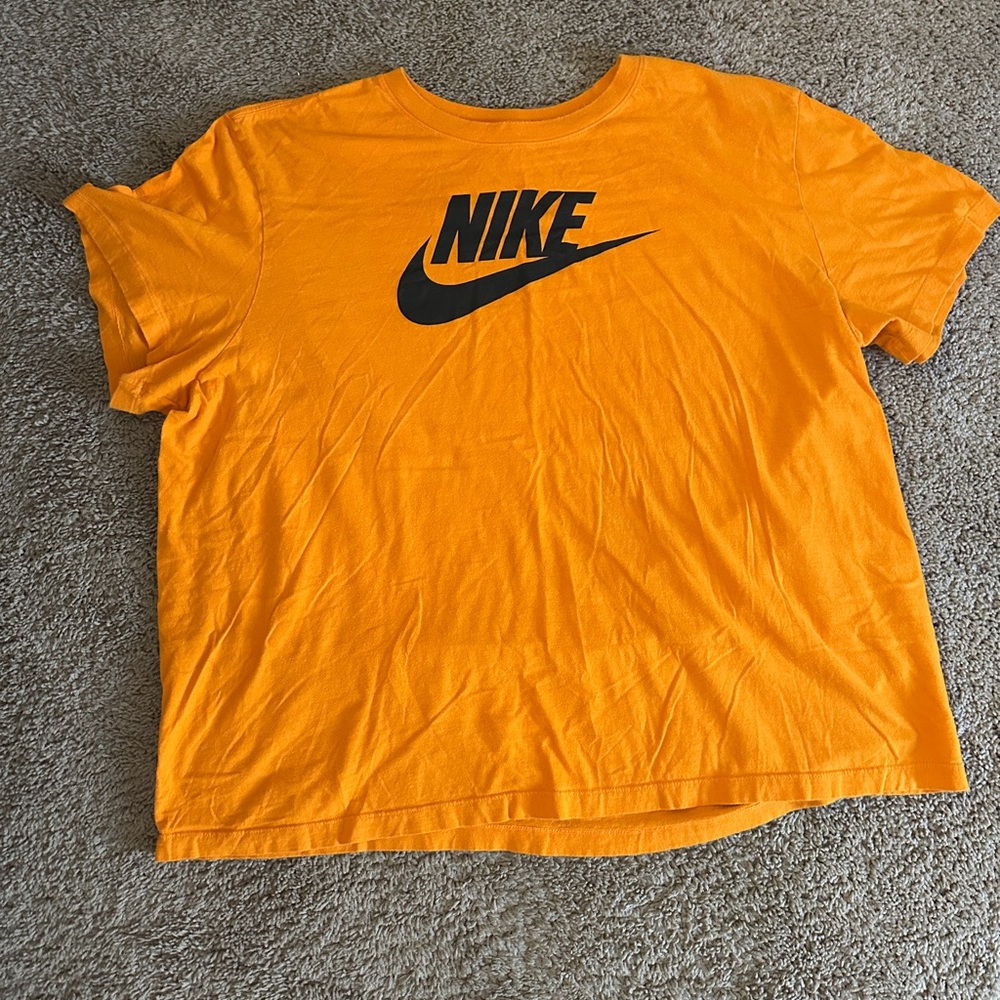Nike Bold Orange Tee with Black Accents